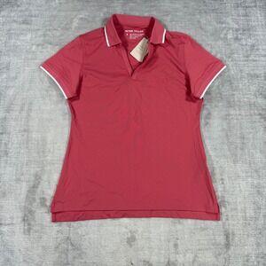 Peter Millar Shirt Women Small Red Betty Polo Short Sleeve UPF Golf Tennis NWT